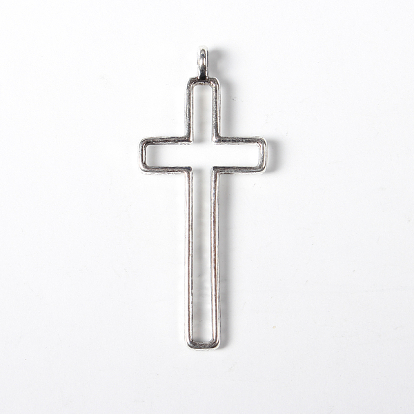 

PandaHall Tibetan Style Alloy Pendants, Lead Free and Cadmium Free, Cross, Antique Silver Color, about 39mm long, 16mm wide, 1.5mm thick...