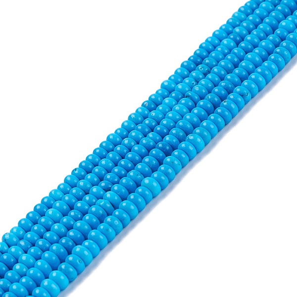 

PandaHall Natural Magnesite Beads Strands, Dyed, Flat Round, Dodger Blue, 4.5x2.5mm, Hole: 0.7mm, 15.55~15.75 inch(39.5~40cm) Magnesite Flat...