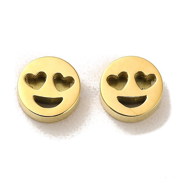 

PandaHall 304 Stainless Steel Beads, Flat Round with Like Expression, Real 14K Gold Plated, 8x2.8mm, Hole: 1.6mm 304 Stainless Steel Flat...