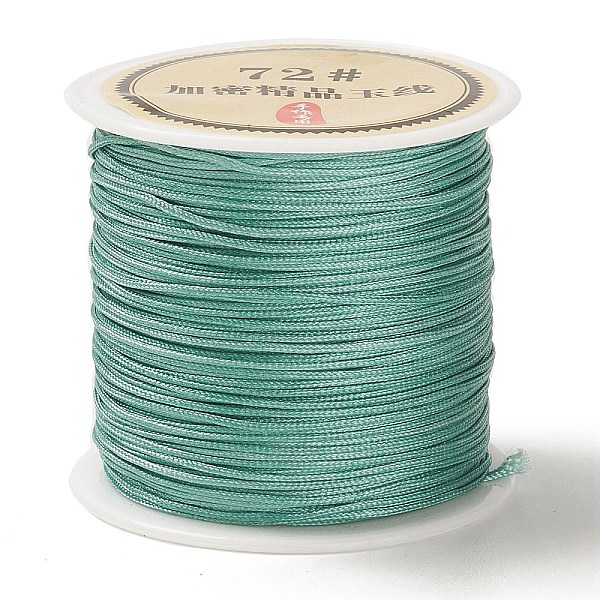 

PandaHall 50 Yards Nylon Chinese Knot Cord, Nylon Jewelry Cord for Jewelry Making, Medium Aquamarine, 0.8mm Nylon