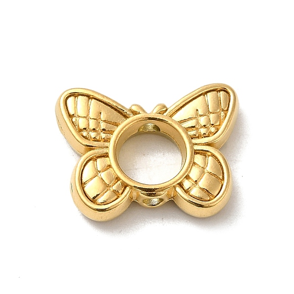 

PandaHall 304 Stainless Steel Bead Frames, Butterfly, Real 18K Gold Plated, 11.5x15.5x3.5mm, Hole: 5.5mm, Inner Diameter: 5mm 304 Stainless...