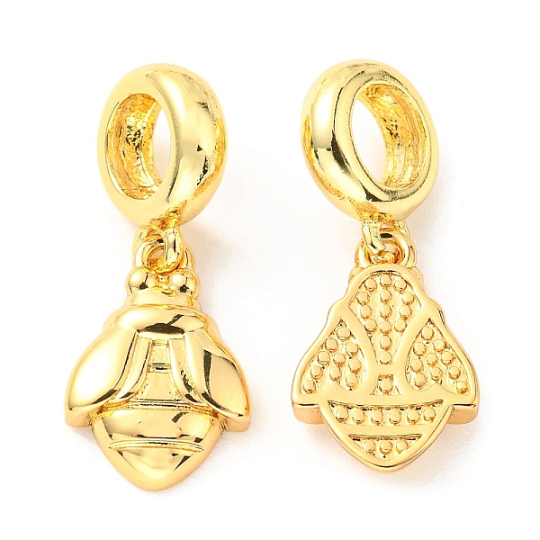 

PandaHall Brass European Dangle Charms, Large Hole Pendants, Lead Free & Cadmium Free, Insect Charm, Real 18K Gold Plated, 20.5mm, Hole: 4mm...