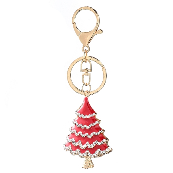 

PandaHall Golden Tone Alloy Enamel Big Pendants, with Rhinestone, Christmas Tree Charm, Crimson, 58x45mm Alloy Rhinestone+Enamel Christmas..., Pink