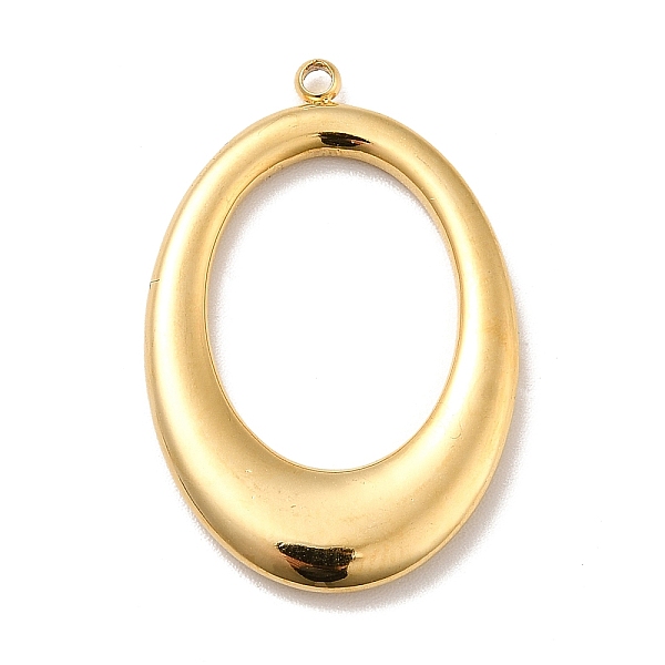 

PandaHall Ion Plating(IP) 304 Stainless Steel Pendants, Oval Ring Charms, Real 18K Gold Plated, 29x19.5x3mm, Hole: 1.4mm 304 Stainless Steel...