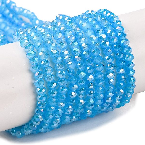 Brins de perles de verre électrolytiques