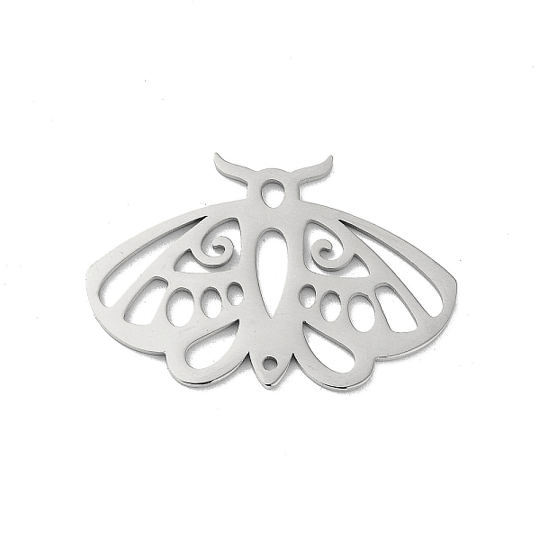 

PandaHall 304 Stainless Steel Pendants, Laser Cut, Hollow Moth Charm, Stainless Steel Color, 20x30x1mm, Hole: 1.5x2mm 304 Stainless Steel...