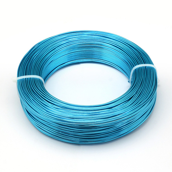 PandaHall Round Aluminum Wire, Bendable Metal Craft Wire, for DIY Jewelry Craft Making, Dodger Blue, 6 Gauge, 4mm, 16m/500g(52.4 Feet/500g)...
