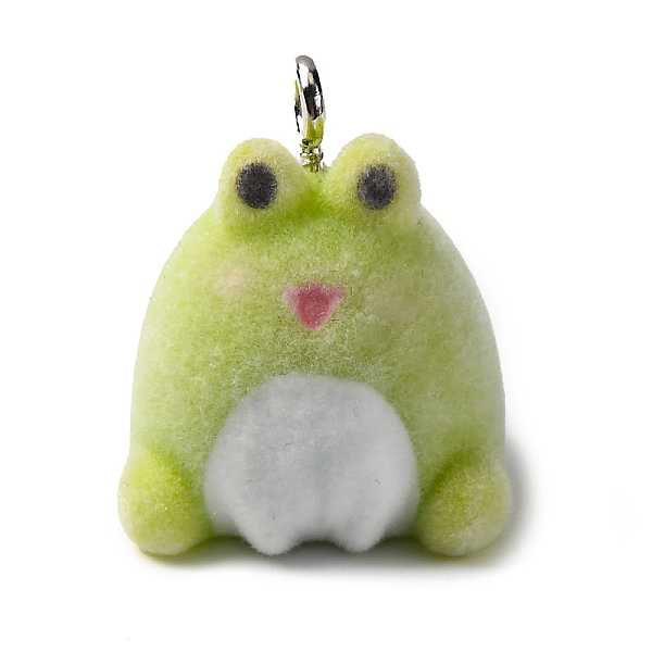 フロッキー動物樹脂ペンダント