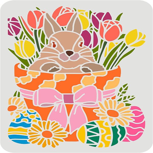 

PandaHall Large Plastic Reusable Drawing Painting Stencils Templates, for Painting on Scrapbook Fabric Tiles Floor Furniture Wood, Rectangle...