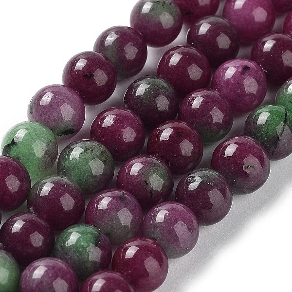 

PandaHall Dyed Natural Malaysia Jade Beads Strands, Round, Purple, 6~6.5mm, Hole: 1mm, about 30pcs/strand, 7.28 inch(18.5cm) Malaysia Jade...
