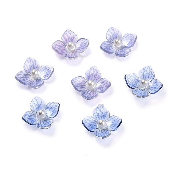 

PandaHall Acrylic Cabochons, Flower, 16x15.5x5mm Acrylic Flower