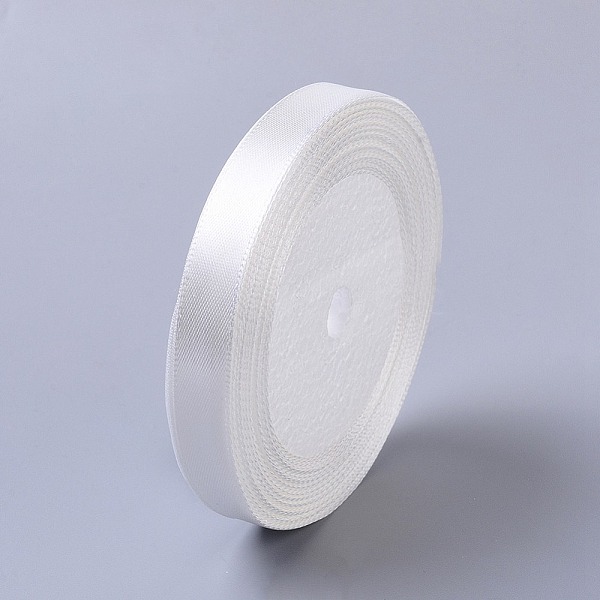 

PandaHall Single Face Satin Ribbon, Polyester Ribbon, White, 1/2 inch(12mm), about 25yards/roll(22.86m/roll), 250yards/group(228.6m/group)...