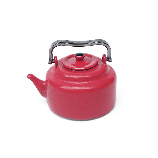 

PandaHall Alloy Miniature Teapot Ornaments, Micro Landscape Garden Dollhouse Accessories, Pretending Prop Decorations, with Handle, Red...