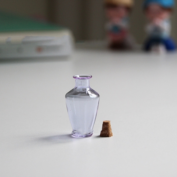 

PandaHall Glass Dried Flower Vase Ornaments, Micro Landscape Home Dollhouse Accessories, Pretending Prop Decorations, Lilac, 20x35mm Glass..., Purple