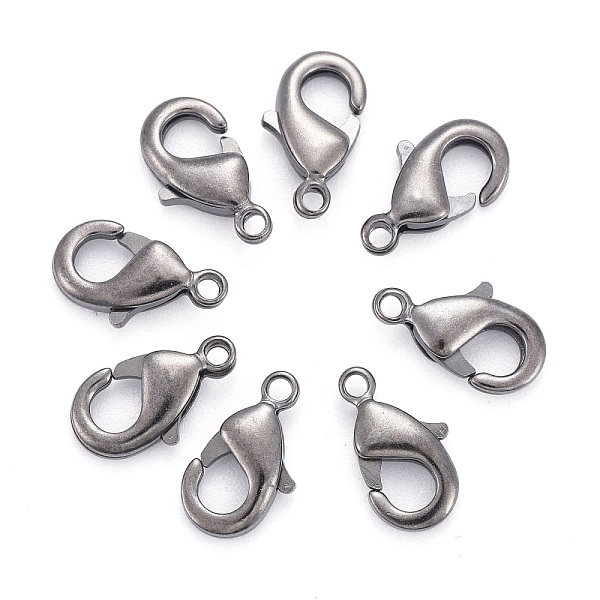 

PandaHall Brass Lobster Claw Clasps, Parrot Trigger Clasps, Cadmium Free & Nickel Free & Lead Free, Gunmetal, 10x5x3mm, Hole: 1mm Brass...