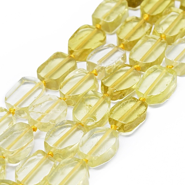 

PandaHall Natural Lemon Quartz Beads Strands, Rectangle, 14~17x11~13x5~6mm, Hole: 1mm, about 21~23pcs/strand, 15.75~16.14 inch(40~41cm)...