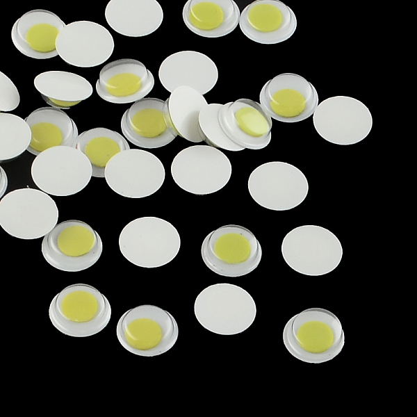 

PandaHall Wiggle Googly Eyes Plastic Cabochons for DIY Scrapbooking Crafts, Toy Accessories, Mixed Color, 15x4mm Plastic