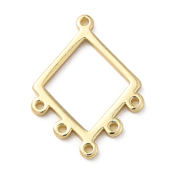 

PandaHall Brass Chandelier Component Links, Connector, Golden, Rhombus, 19x14x1mm, Hole: 1mm Brass Rhombus