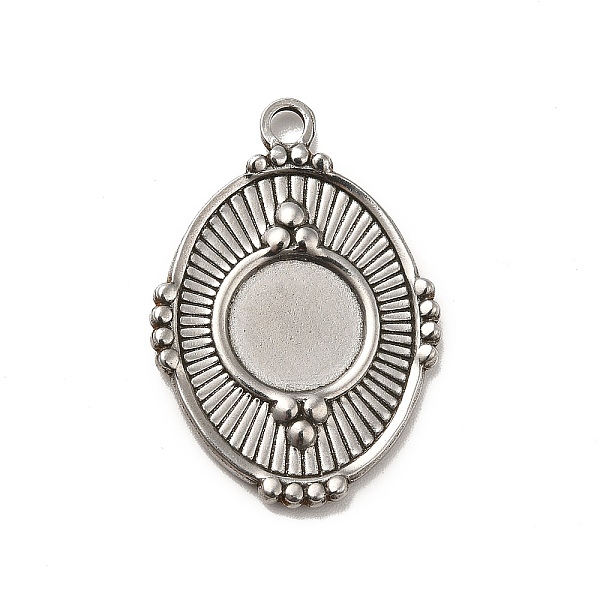 

PandaHall 304 Stainless Steel Pendant Cabochon Settings, Oval, Stainless Steel Color, Tray: 10mm, 30x21x2mm, Hole: 2.2mm 304 Stainless Steel...