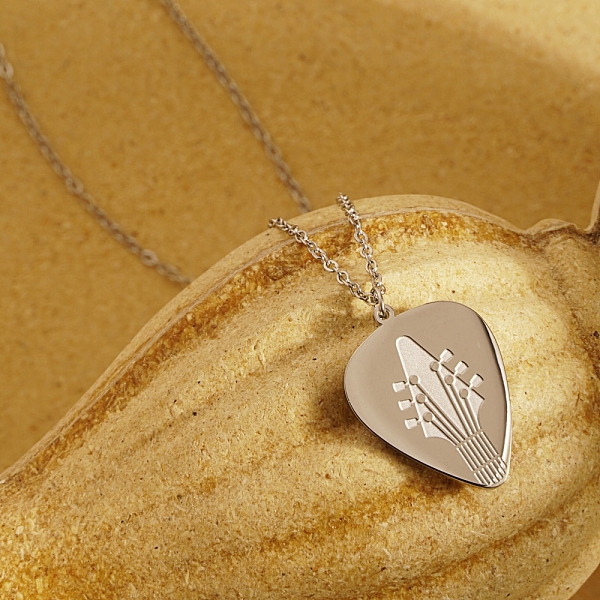 

PandaHall Music Instrument Pendant Necklaces, Stainless Steel Cable Chain Necklaces for Women Stainless Steel
