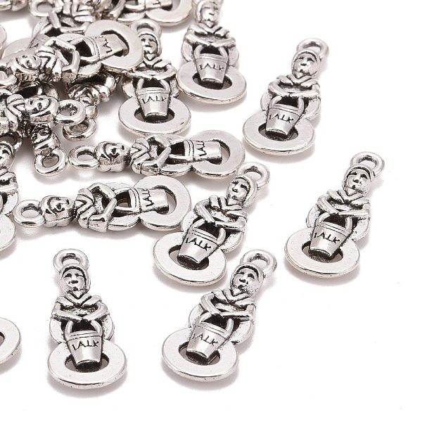 

PandaHall Tibetan Style Alloy Pendants, Number 8 with Human, Cadmium Free & Nickel Free & Lead Free, Antique Silver, 22x9x3mm, Hole: 2mm...
