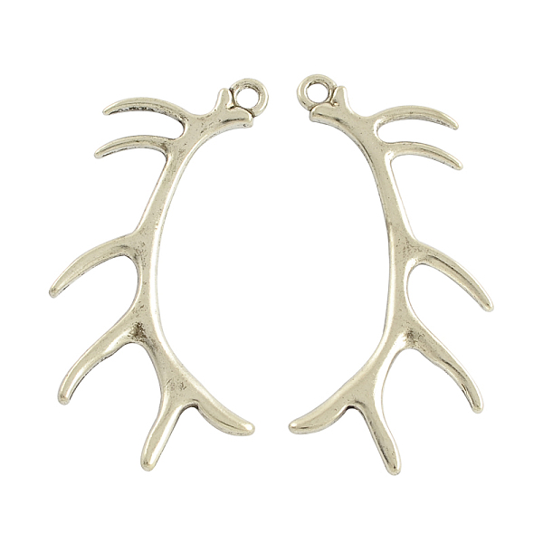 

PandaHall Tibetan Style Alloy Big Pendants, Cadmium Free & Lead Free, Antique Silver, 65x34x3mm, Hole: 3mm Alloy Others
