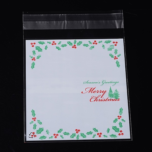 

PandaHall Rectangle OPP Cellophane Bags for Christmas, White, 14x9.9cm, Unilateral Thickness: 0.035mm, Inner Measure: 11x9.9cm, about...