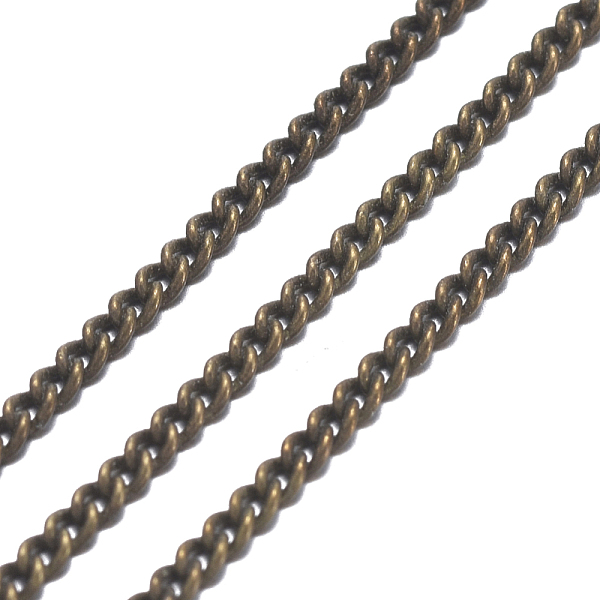 

PandaHall Brass Twisted Chains, Curb Chains, Unwelded, with Spool, Oval, Lead Free & Nickel Free & Cadmium Free, Antique Bronze...