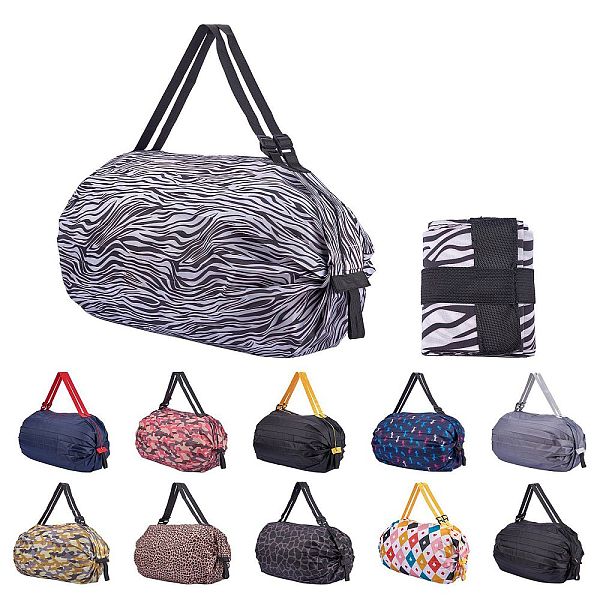 

PandaHall Polyester Portable Shopping Bag, Collapsible Shopping Bag, High-capacity, White, 81~81.5x7.8~80x0.7~0.8cm Polyester White