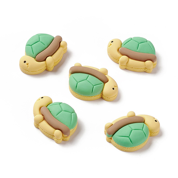 

PandaHall Opaque Resin Cabochons, Tortoise, Medium Sea Green, 17.5x25x8mm Resin Tortoise