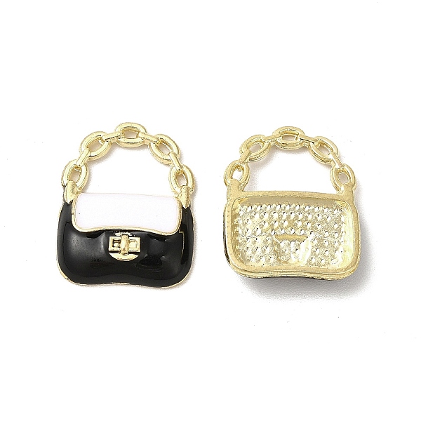 

PandaHall Alloy Enamel Pendants, Cadmium Free & Nickel Free & Lead Free, Golden, Handbag Charm, Black, 19.5x16x4mm, Hole: 6x9mm Alloy+Enamel...