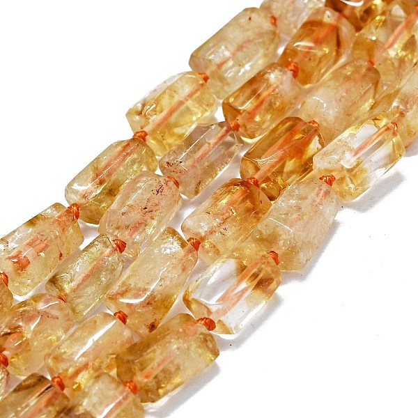 

PandaHall Natural Citrine Beads Strands, Nuggets, 10~13x7~8mm, Hole: 0.8mm, about 28~30pcs/strand, 15.75''(40cm) Citrine Nuggets