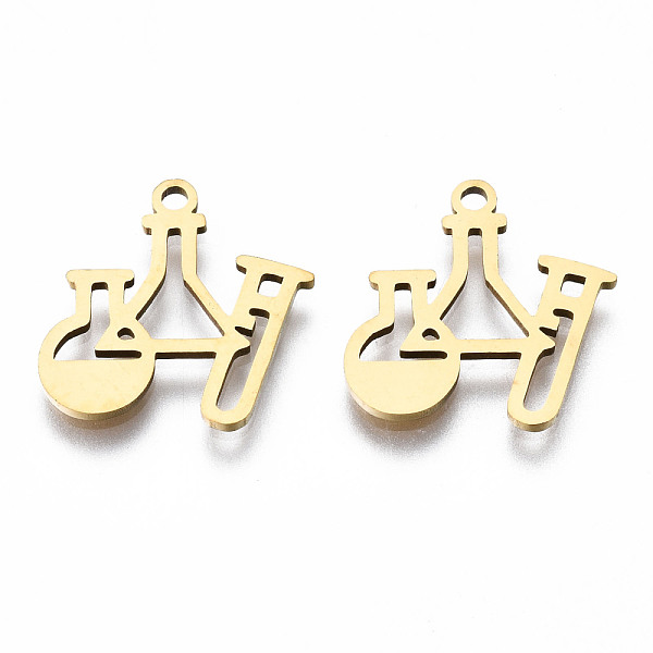 

PandaHall 201 Stainless Steel Charms, Laser Cut, Medical Items, Golden, 15x14.5x1mm, Hole: 1.4mm 201 Stainless Steel Medical Theme