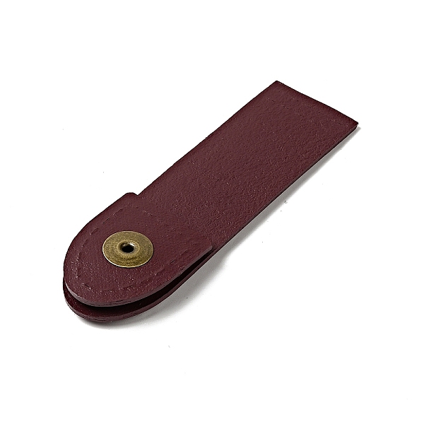 

PandaHall Arch Cowhide Leather Sew on Purse Clasps, Brass Snap Button Bag Mouth Buckle, Suitcase Bag Anti-Theft Parts, Dark Red...