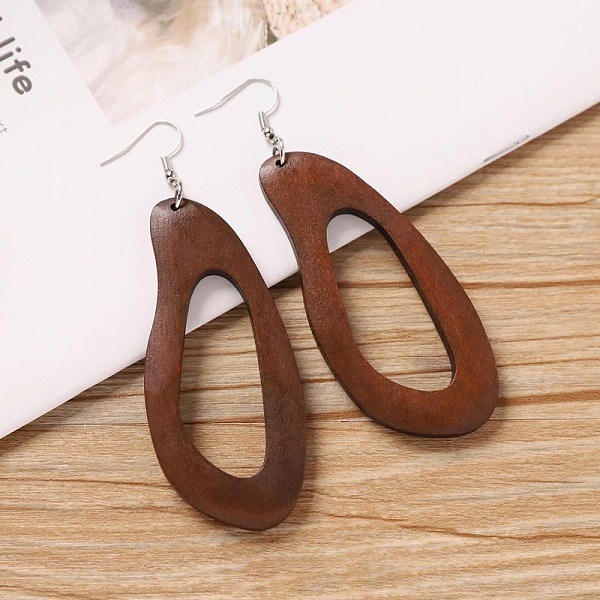 Alloy Wood Dangle E… - image
