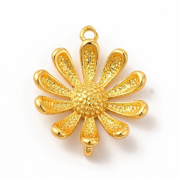 

PandaHall Brass Connector Charms, 3D Flower Links, Real 18K Gold Plated, 18x15x4mm, Hole: 1mm and 1.2mm Brass Flower