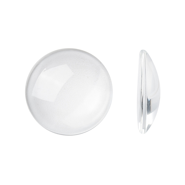 

PandaHall Transparent Glass Cabochons, Clear Dome Cabochon for Cameo Photo Pendant Jewelry Making, Clear, 24.5~25x5~7mm Glass Half Round...