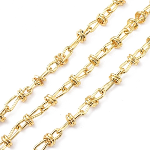 

PandaHall Brass Cable Chain, with Spool, Unwelded, Real 18K Gold Plated, 18x7x5mm Brass