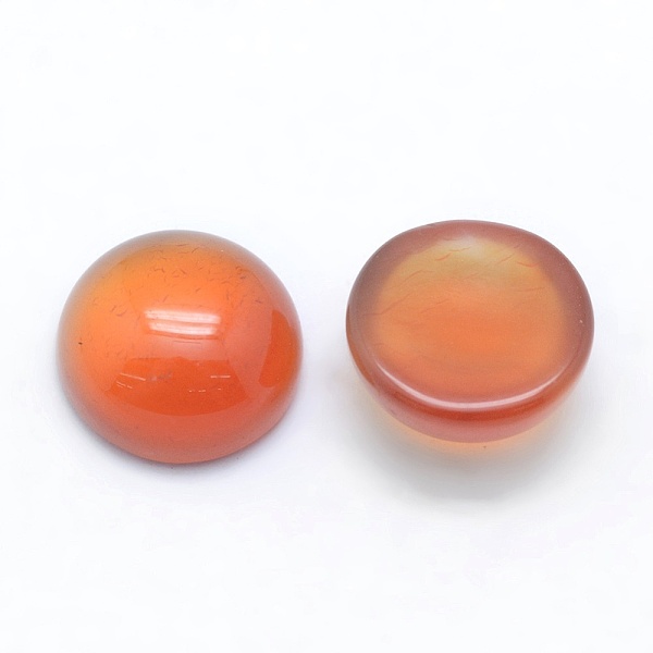 

PandaHall Natural Agate Cabochons, Flat Round, Dyed & Heated, 8x3~4mm Natural Agate Flat Round