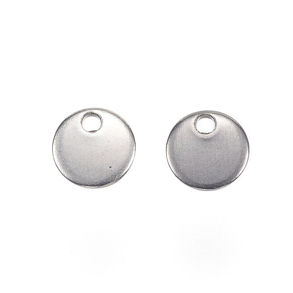

PandaHall 304 Stainless Steel Charms, Flat Round, Stamping Blank Tag, Stainless Steel Color, 6x0.8mm, Hole: 1mm 304 Stainless Steel Flat...