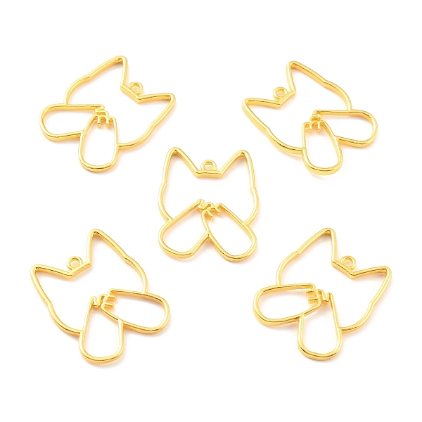 

PandaHall Alloy Open Back Bezel Pendants, for DIY UV Resin, Epoxy Resin, Pressed Flower Jewelry, Cadmium Free & Lead Free, Cat, Golden...