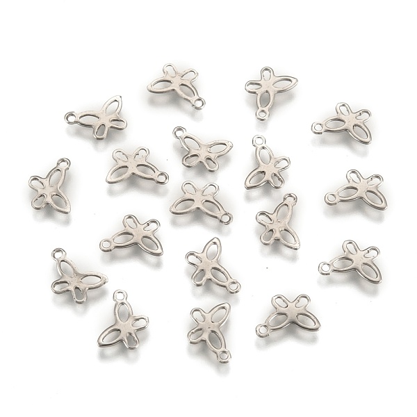 304 Stainless Steel Insect Charm Butterfly Pendants