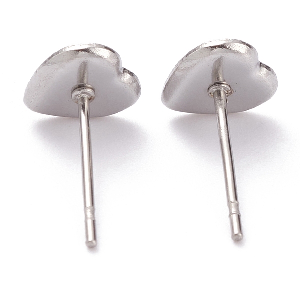 

PandaHall 304 Stainless Steel Stud Earring Settings, Heart, Stainless Steel Color, 7x7x1mm, Tray: 6x5mm, Pin: 0.8mm 304 Stainless Steel...