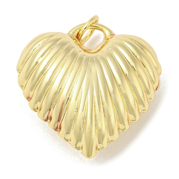 

PandaHall Rack Plating Brass Pendants, Long-Lasting Plated, Lead Free & Cadmium Free, Heart Charms, Real 18K Gold Plated, 25~26x25x11.5~12mm...
