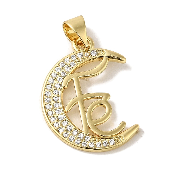 

PandaHall Rack Plating Brass Micro Pave Clear Cubic Zirconia Pendants, Cadmium Free & Lead Free, Long-Lasting Plated, Real 18K Gold Plated...