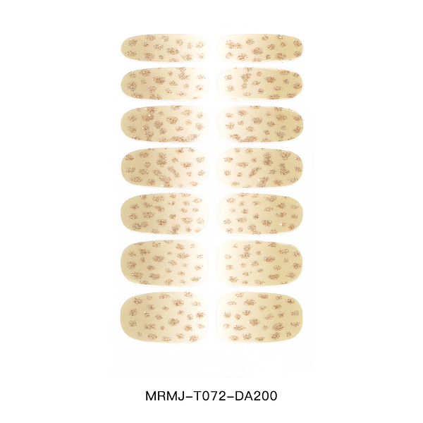 

PandaHall Full Cover Nail Art Stickers, Glitter Powder Decals, Self Adhesive, for Nail Tips Decorations, Leopard Print Pattern, 25x9~15.5mm..., Yellow