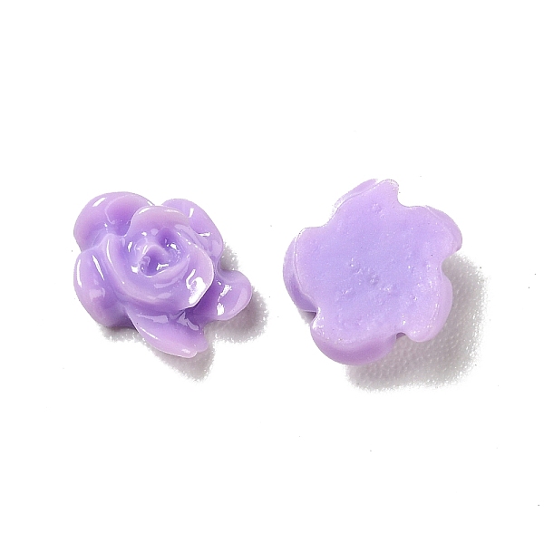 

PandaHall Resin Cabochons, Nail Art Decoration Accessories, Flower, Medium Purple, 5~6x3mm Resin Flower Purple