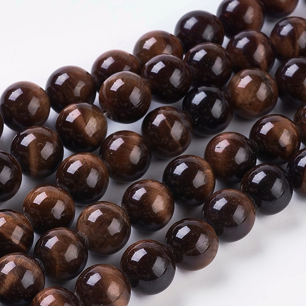 

PandaHall Natural Red Tiger Eye Beads Strands, Round, Dyed & Heated, 8mm, Hole: 1mm about 24pcs/strand, 8 inch Tiger Eye Round