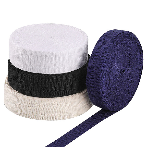 

PandaHall 4 Styles Flat Cotton Twill Tape Ribbons, Herringbone Ribbons, for Home Decoration, Wrapping Gifts & DIY Crafts Decoration, Mixed..., Multicolor