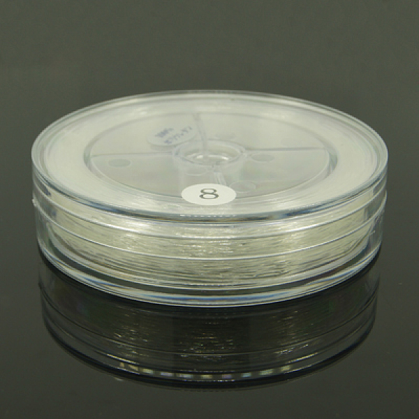 

PandaHall Elastic Crystal Thread, Clear, 0.8mm, about 45.93 yards(42m)/roll TPU Round Clear